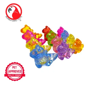 2522 Color Acrylic Dinosaur Beads