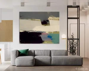 Abstract Landscape Paintings, Modern Wall Art for Living Room, Landscape Acrylic Paintings, Original Abstract Abstract Painting on Canvas