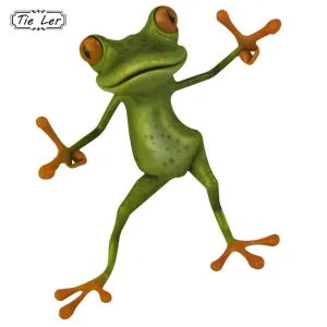 Animal Green Frog Decal Wall Stickers Bathroom Decor