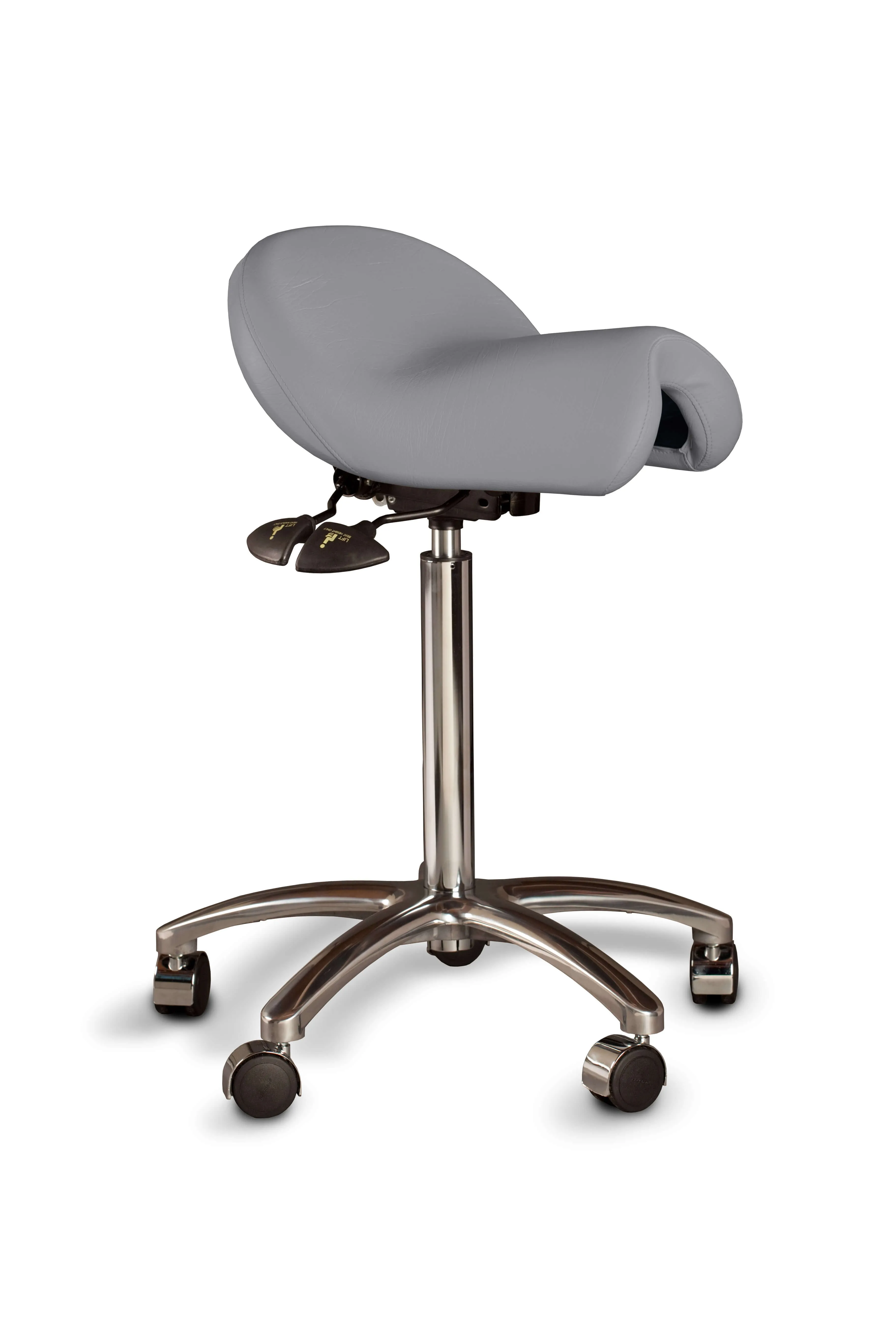 Bambach Ergonomic Saddle Stool - Back Rest and Swing Arm