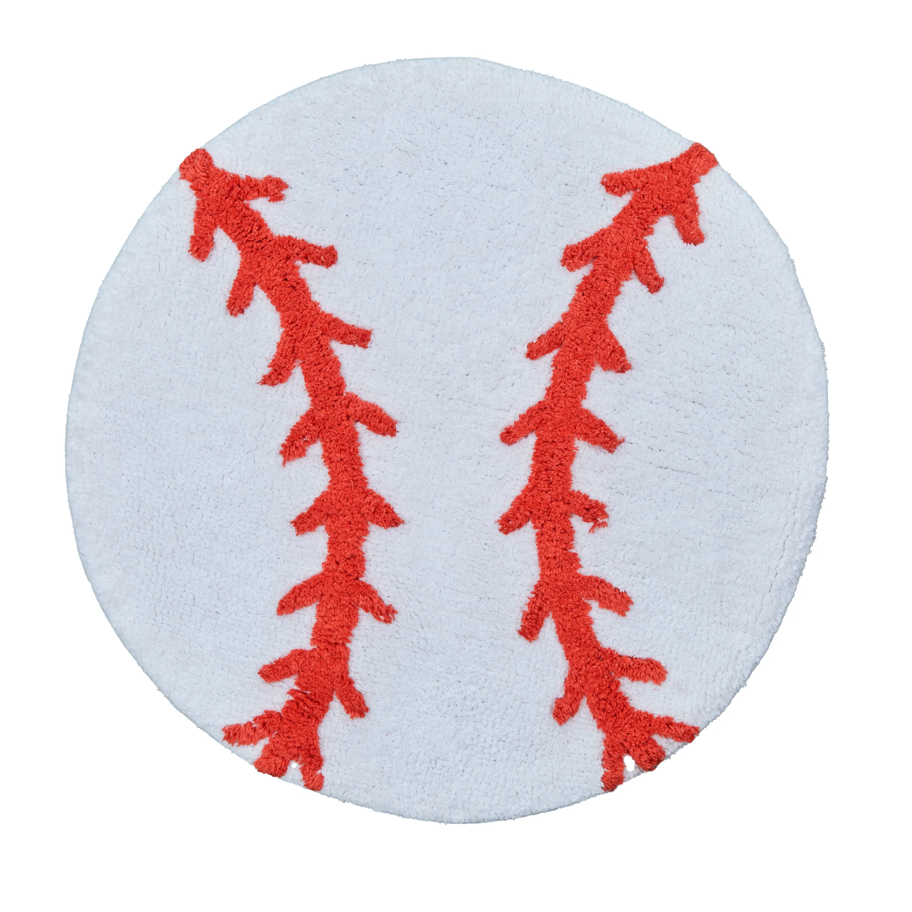 Baseball Bedroom or Bathroom Rug - 25 in. Round