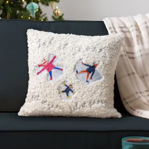 Christmas Together Angels Cushion Snow