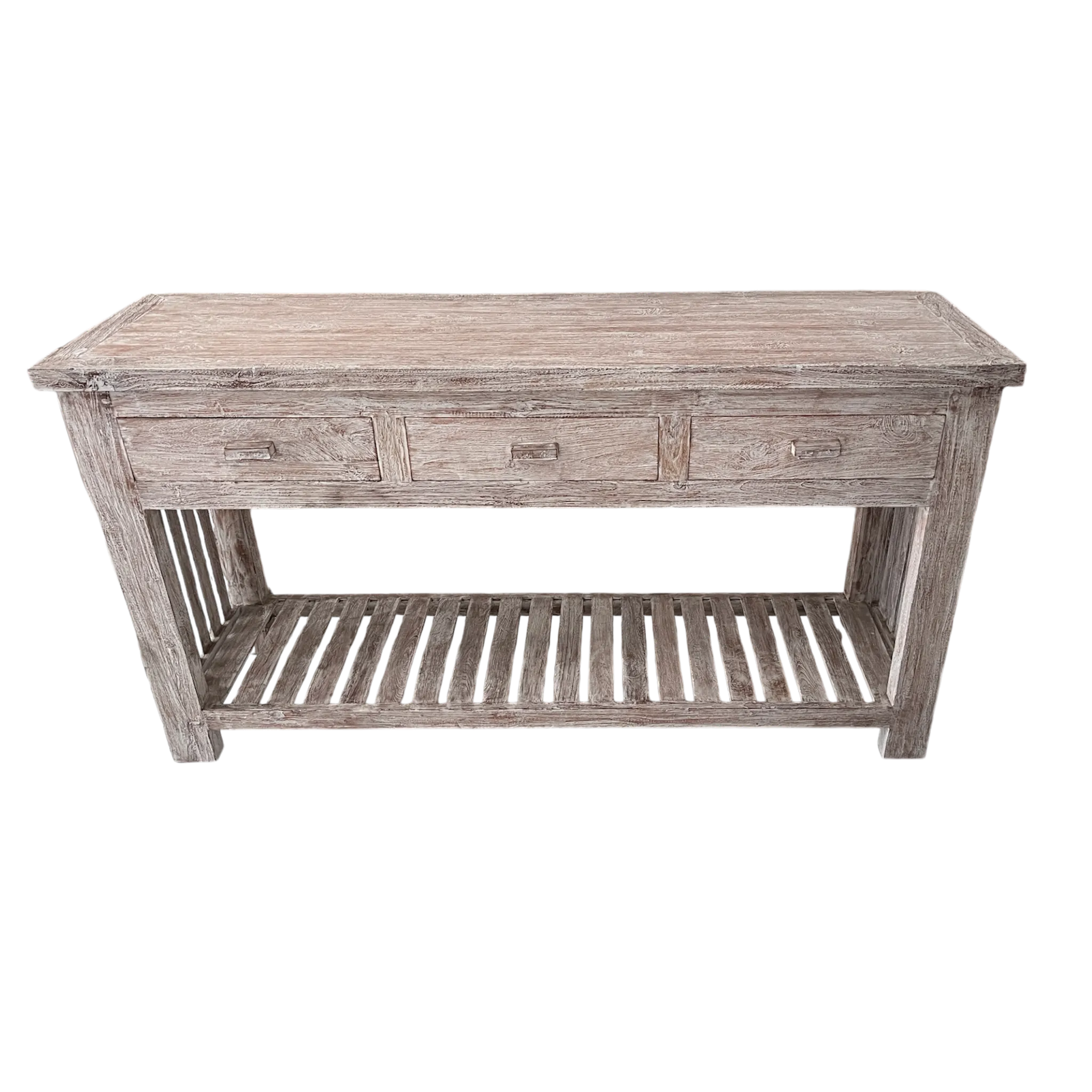 Console 3 drawer Straight leg