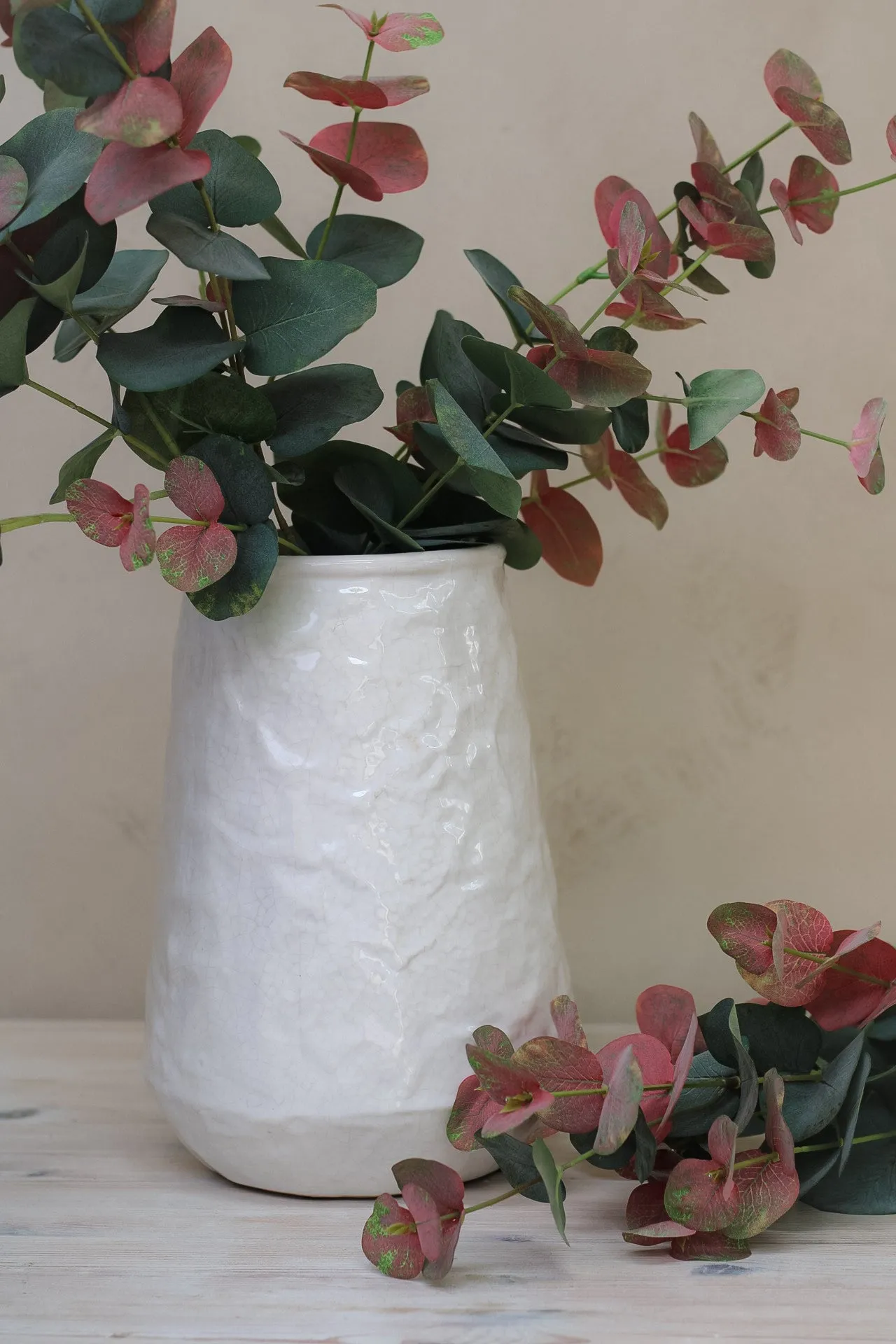 Disley Rustic White Vase