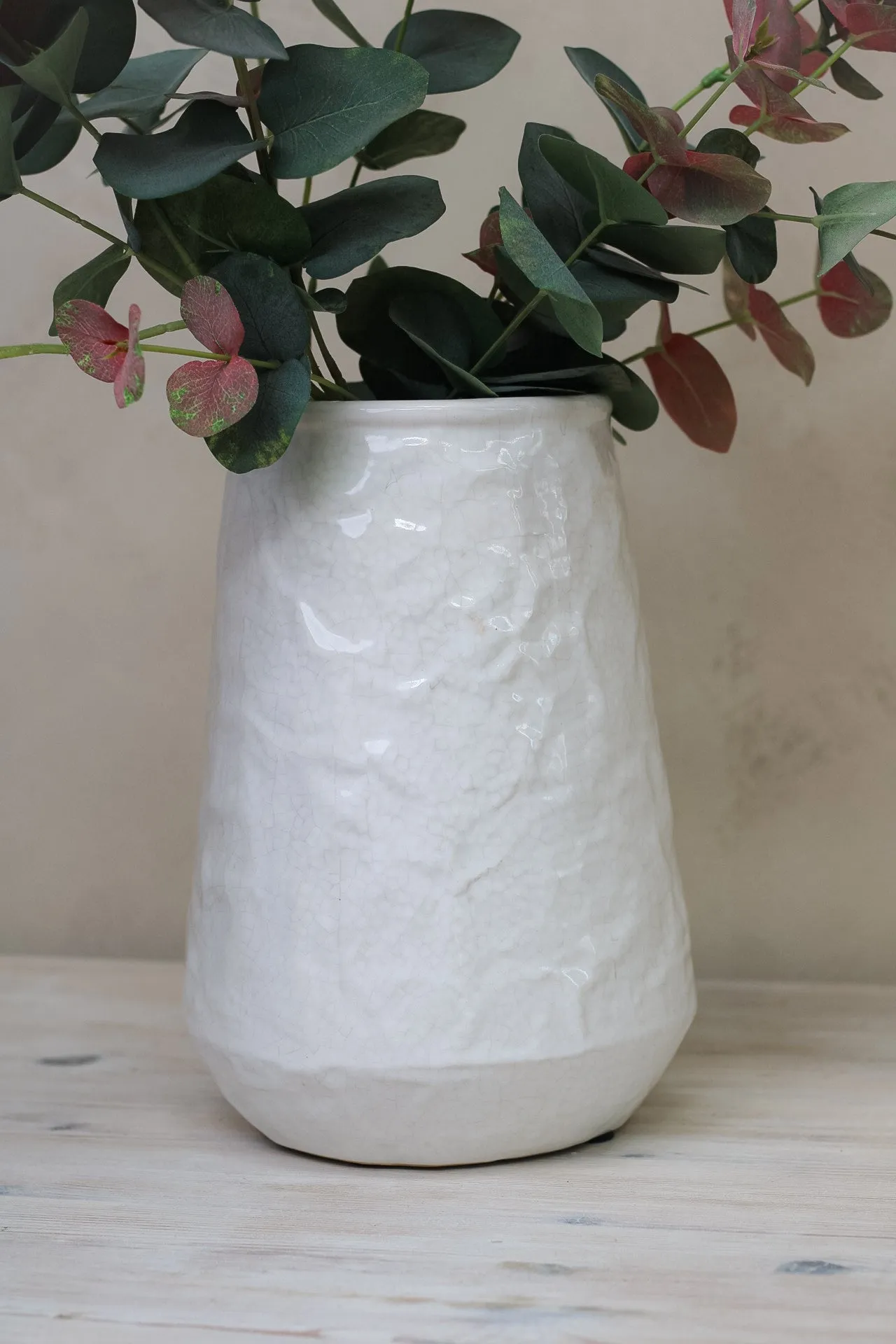 Disley Rustic White Vase