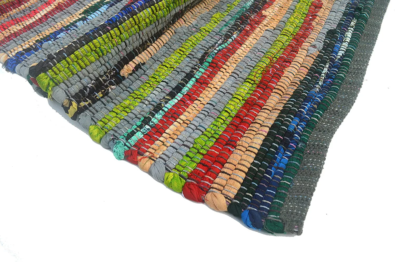 Eco Friendly 100% Recycled Cotton Colorful Area Rug