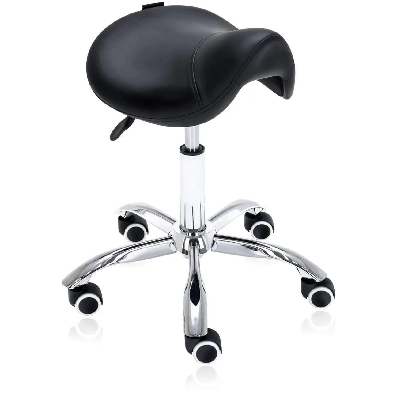 Hydraulic Saddle Rolling Ergonomic Medical Stool