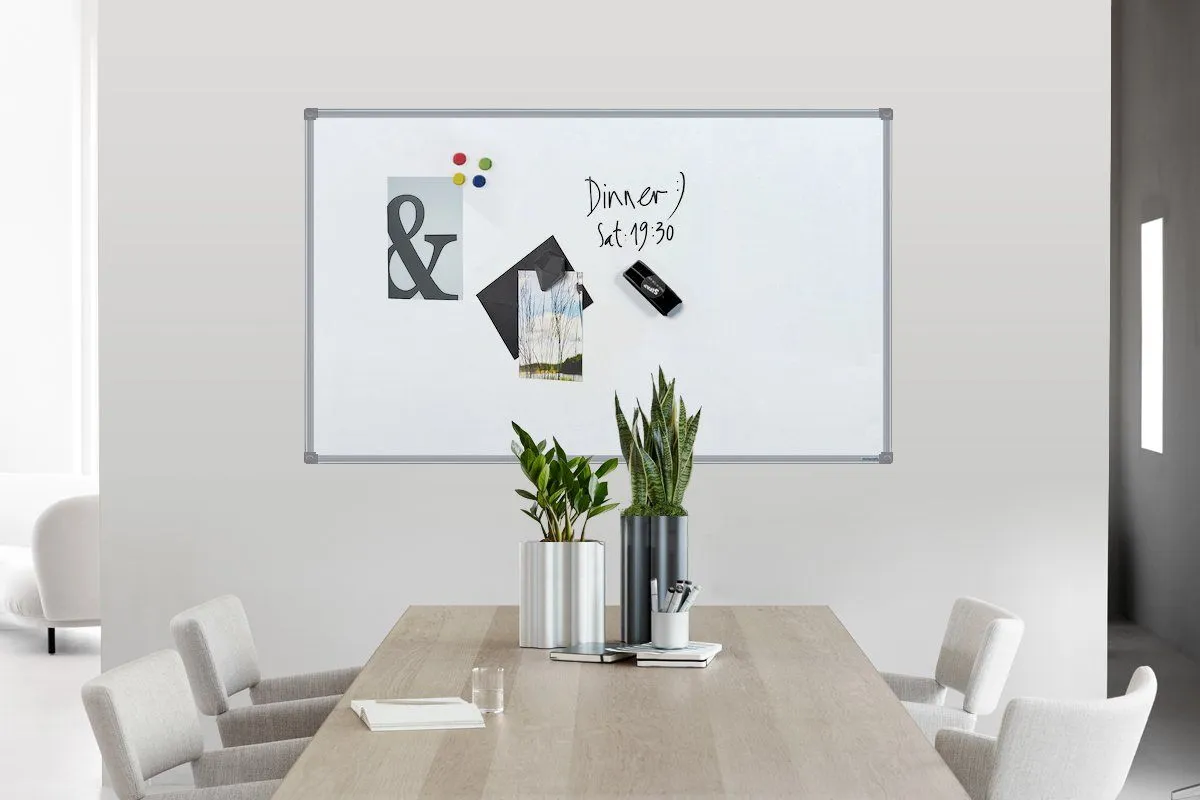 JasonL Commercial Magnetic Whiteboard - Silver Frame