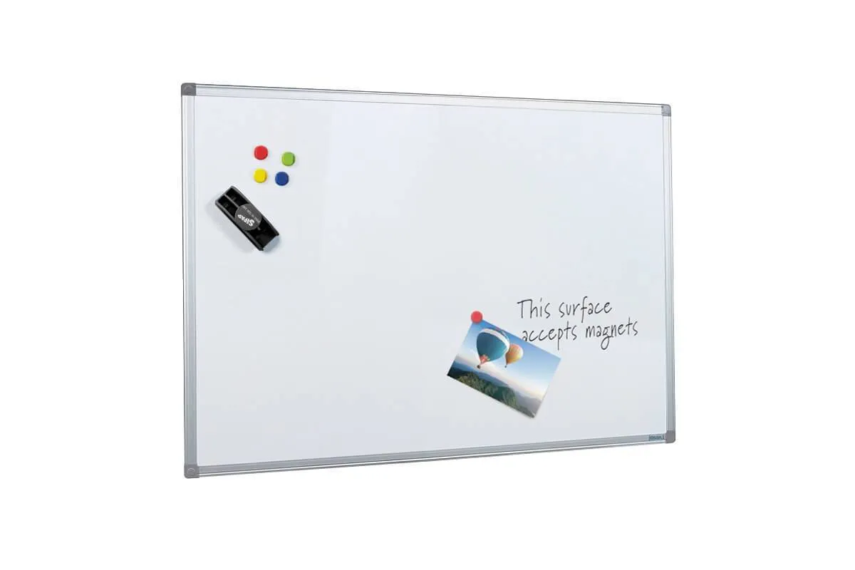 JasonL Commercial Magnetic Whiteboard - Silver Frame