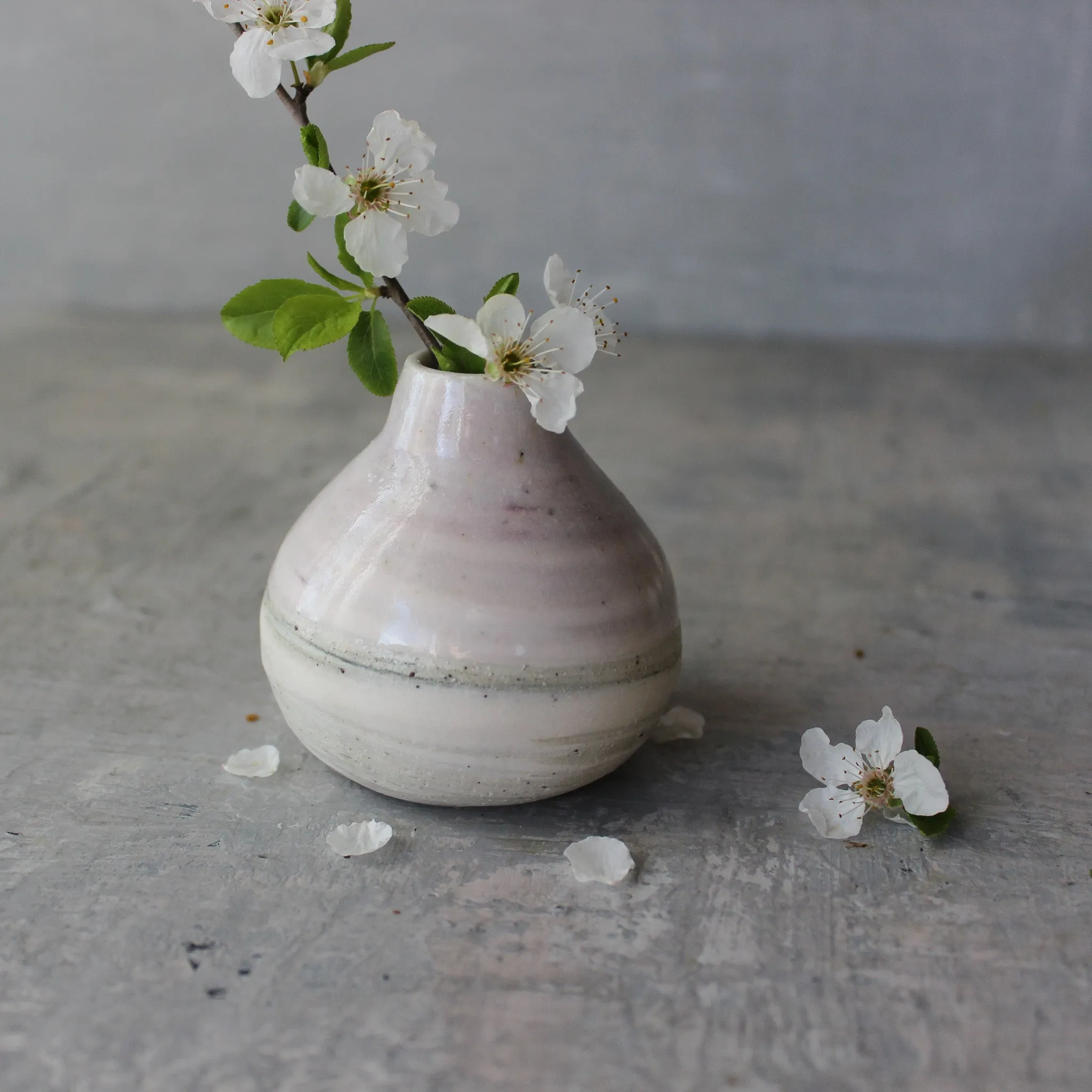 Marbled Bottle Vases