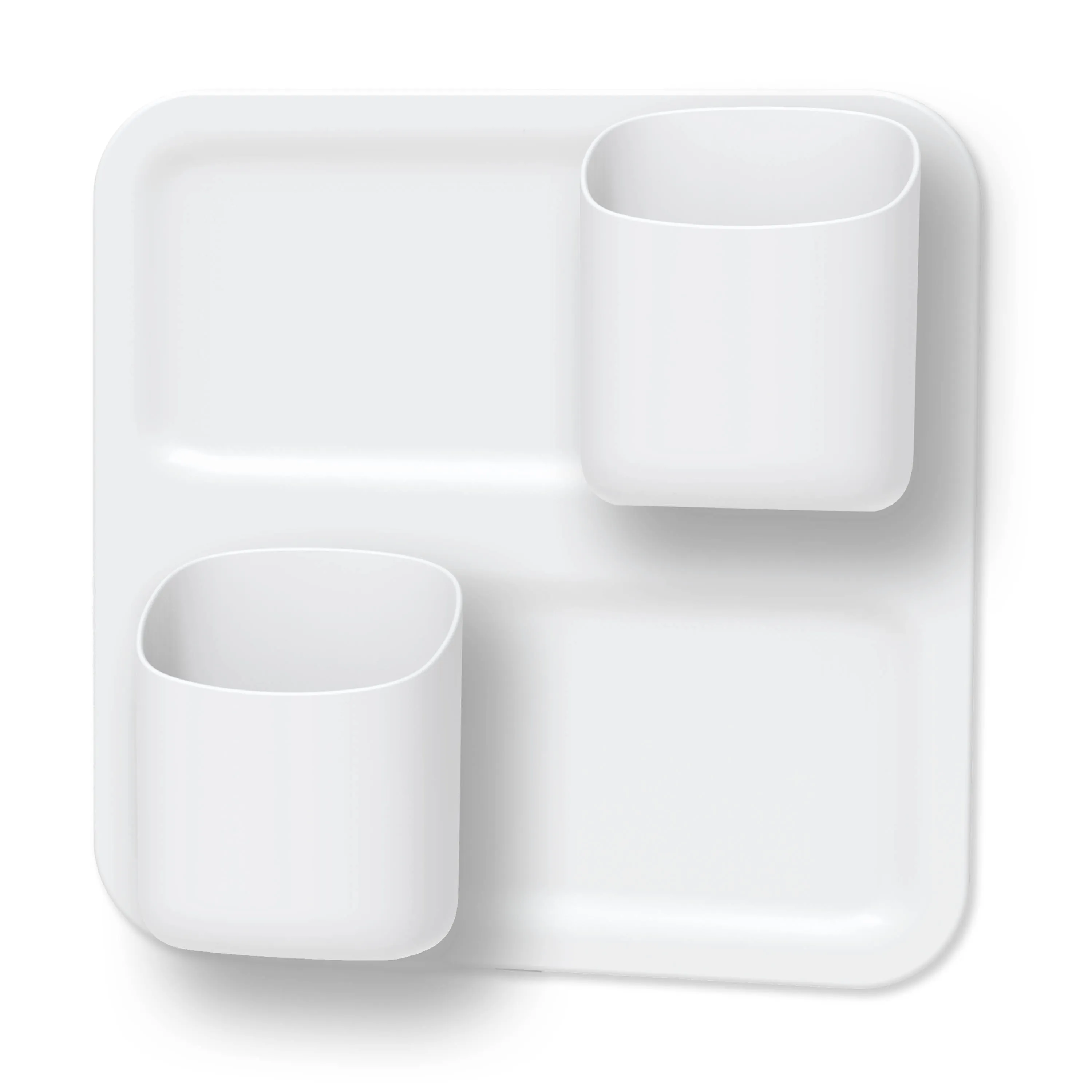 Perch White Magnetic Wall Storage System (3-Piece Set)