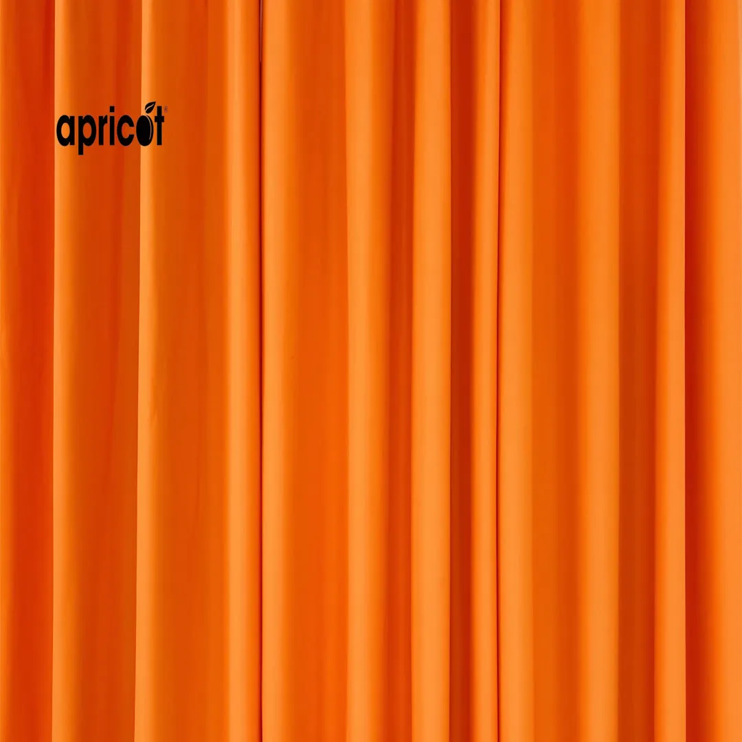 Plain Dyed Laminated Curtain-Orange