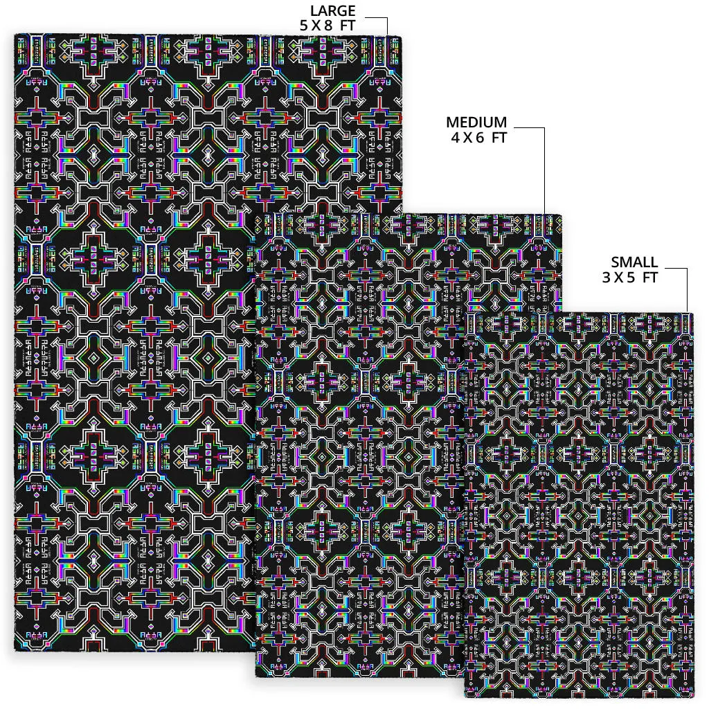 Prismatic Grid Rug