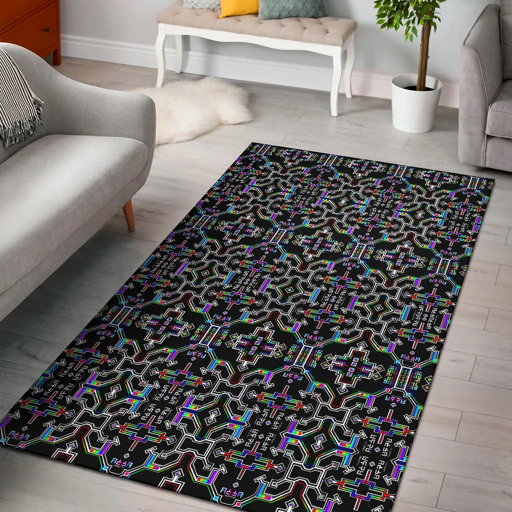 Prismatic Grid Rug