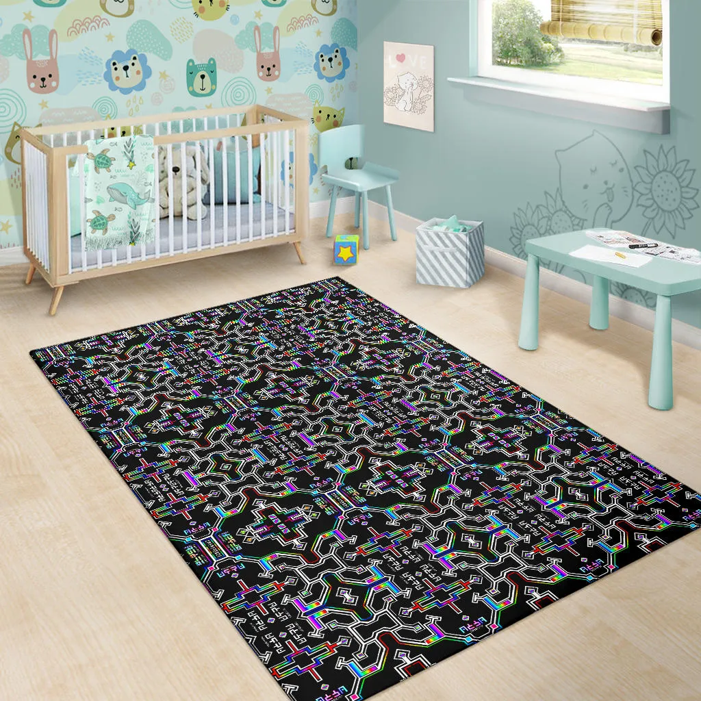 Prismatic Grid Rug