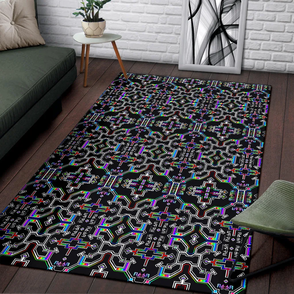 Prismatic Grid Rug