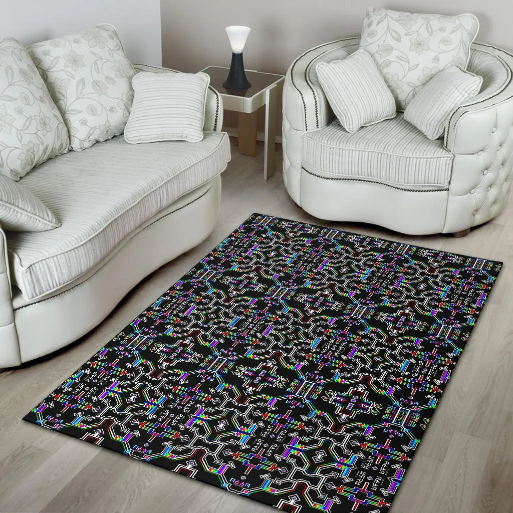 Prismatic Grid Rug