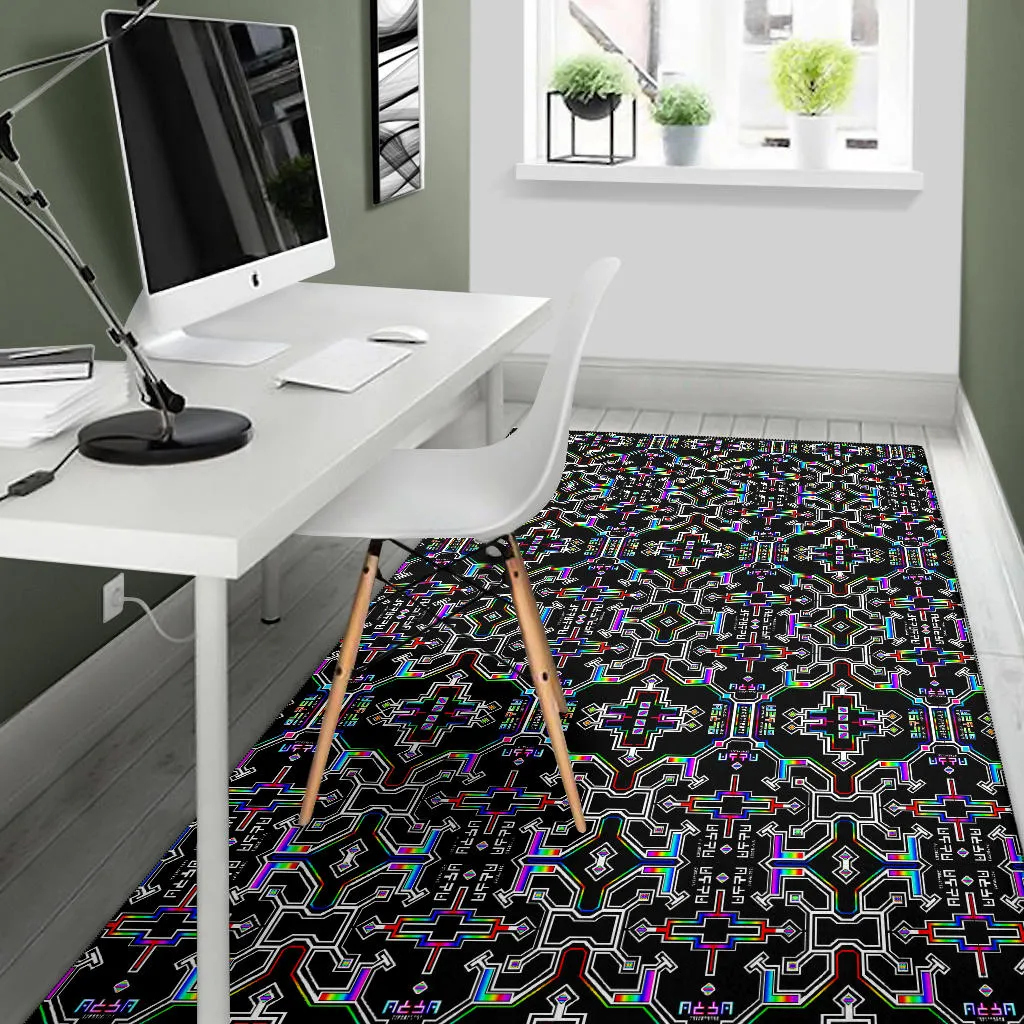 Prismatic Grid Rug