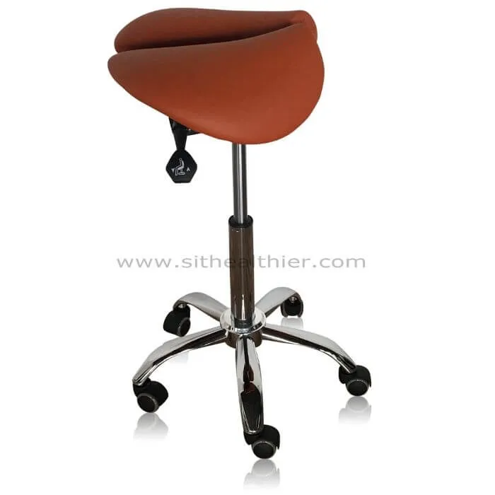 Saddle Style Split Seat Ergonomic Saddle Chair or Stool