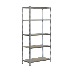 Shelves Simon Rack Maderclick 5/400 750 kg Metal Wood 5 Shelves Particleboard (180 x 90 x 40 cm)