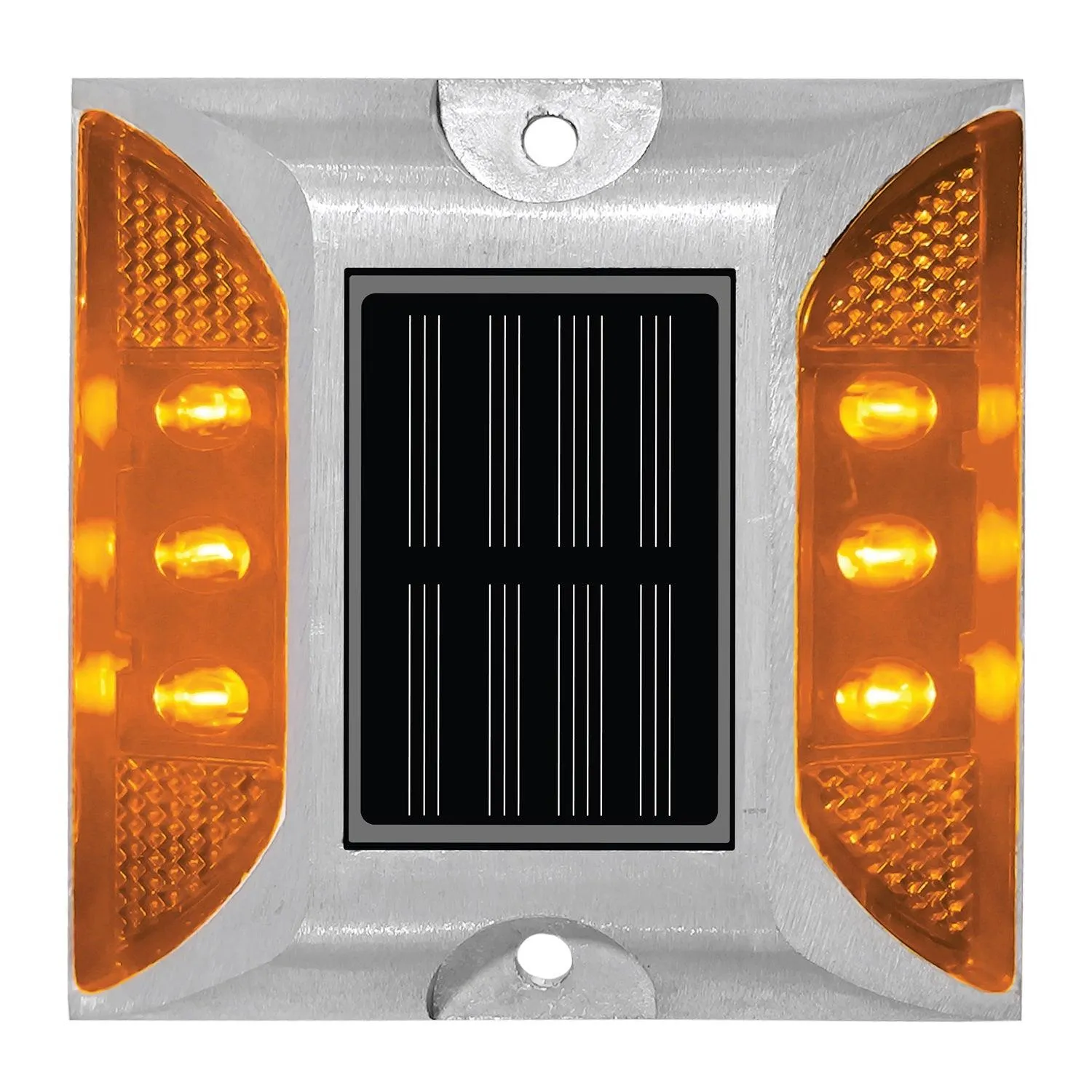 Solar Road Stud Yellow Light