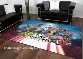 Super Smash Bros Ultimate Arcade Area Rug