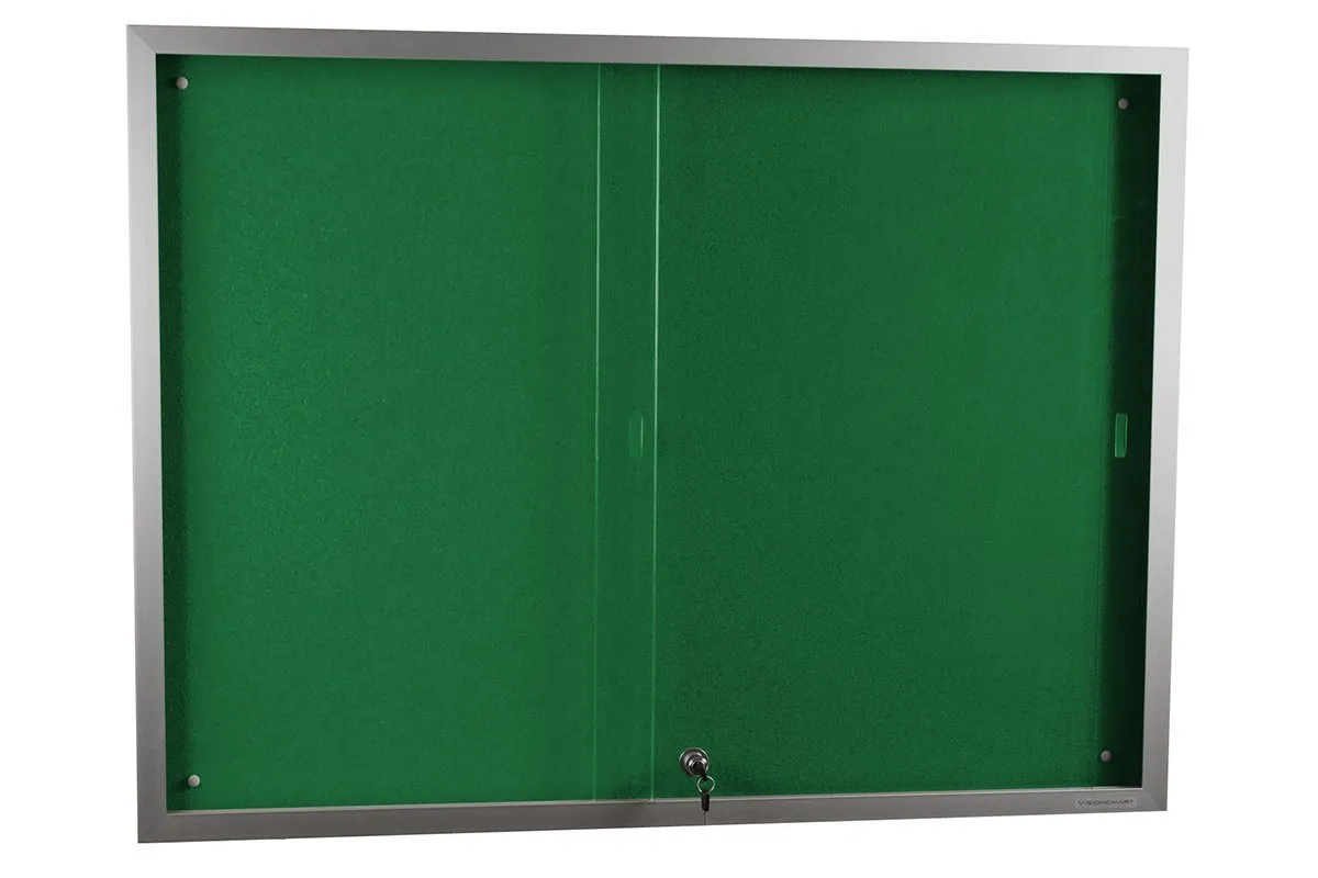 Vision Felt Notice Board Sliding Door [900H x 1200W]